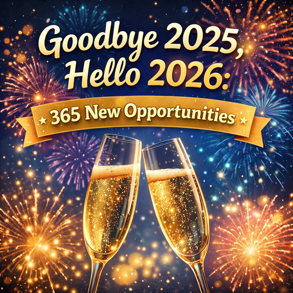 Goodbye 2025, Hello 2026: 365 New Opportunities